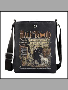 Canvas Crossbody Bag Floral Messenger Purse Literary Gift Adjustable Strap